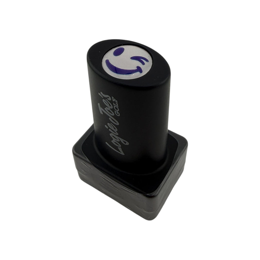 Winky Face Golf Ball Stamp | Quick-Dry Ink Stamper | Easy Ball Identification | Fun Golf Gift